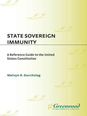 cover image of State Sovereign Immunity